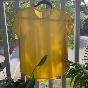 LOFT tops yellow petites